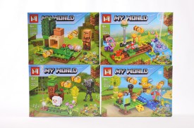Pack 4 figuras desarmables MINECRAFT MG328 (1)